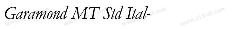 Garamond MT Std Ital字体转换 Garamond MT Std Ital字体转换